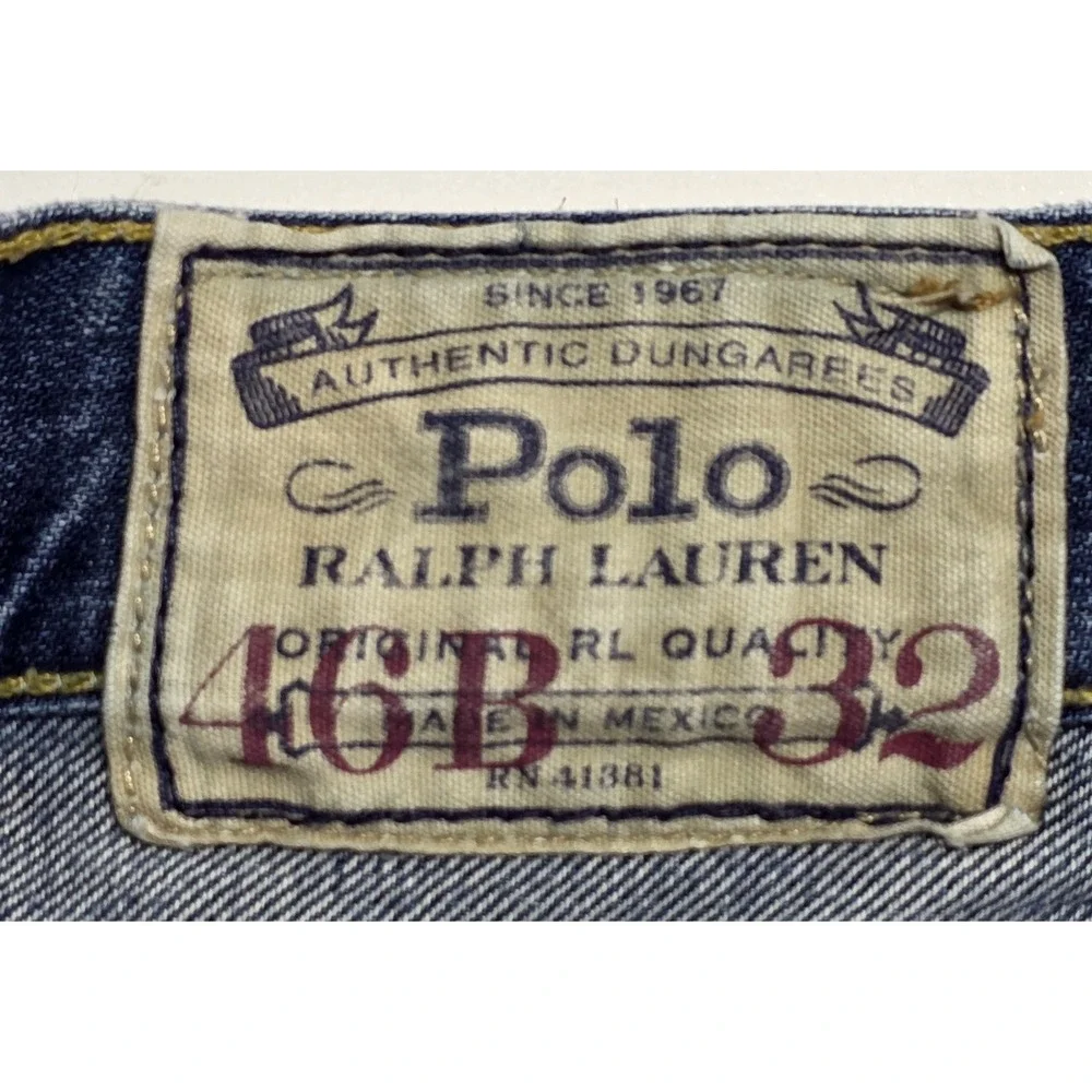Polo Ralph Lauren Mens Size 46B x32Hampton‎ Straight Denim Jeans